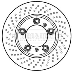 BORG & BECK Тормозной диск BBD6001S